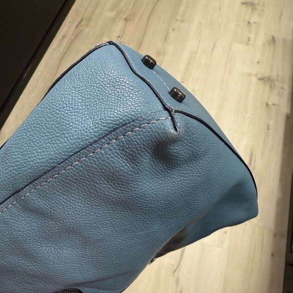 Coach Clarkson Hobo Blue Leather Women's Purse - Picture 9 of 11